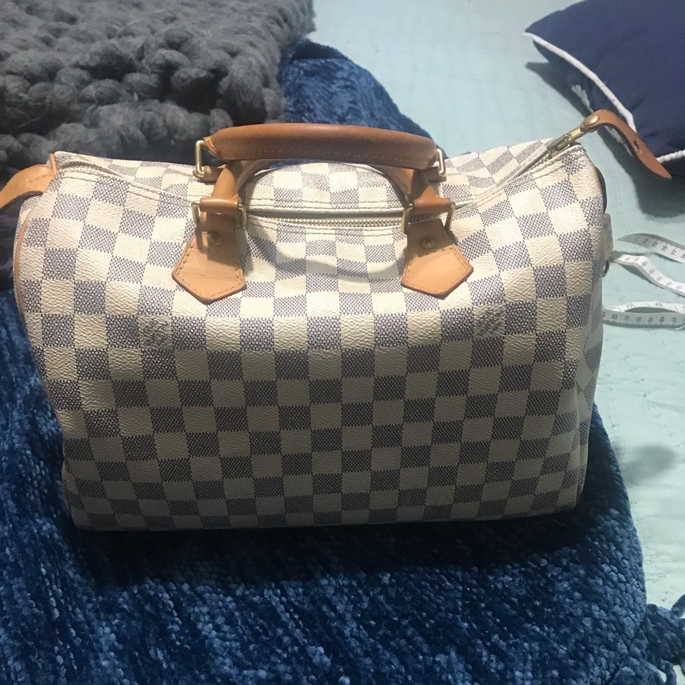 Louis Vuitton Damien azur speedy 30